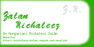 zalan michalecz business card