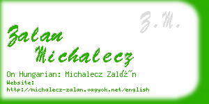 zalan michalecz business card